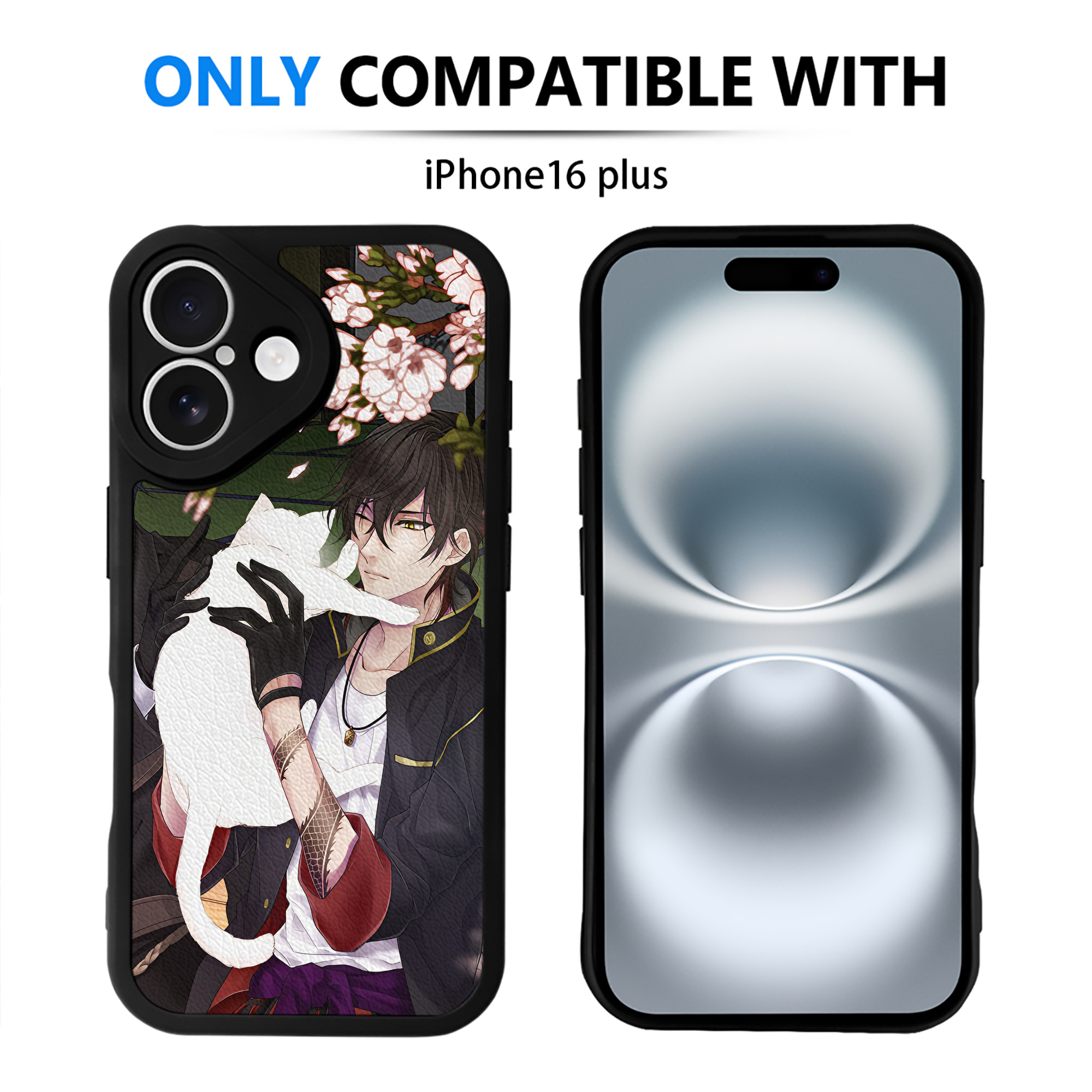 （画像用） 刀剣乱舞 Touken Ranbu 【iPhone 16シリーズ対応】シリコンスマホケース（レザー調） 材質：シリコン
